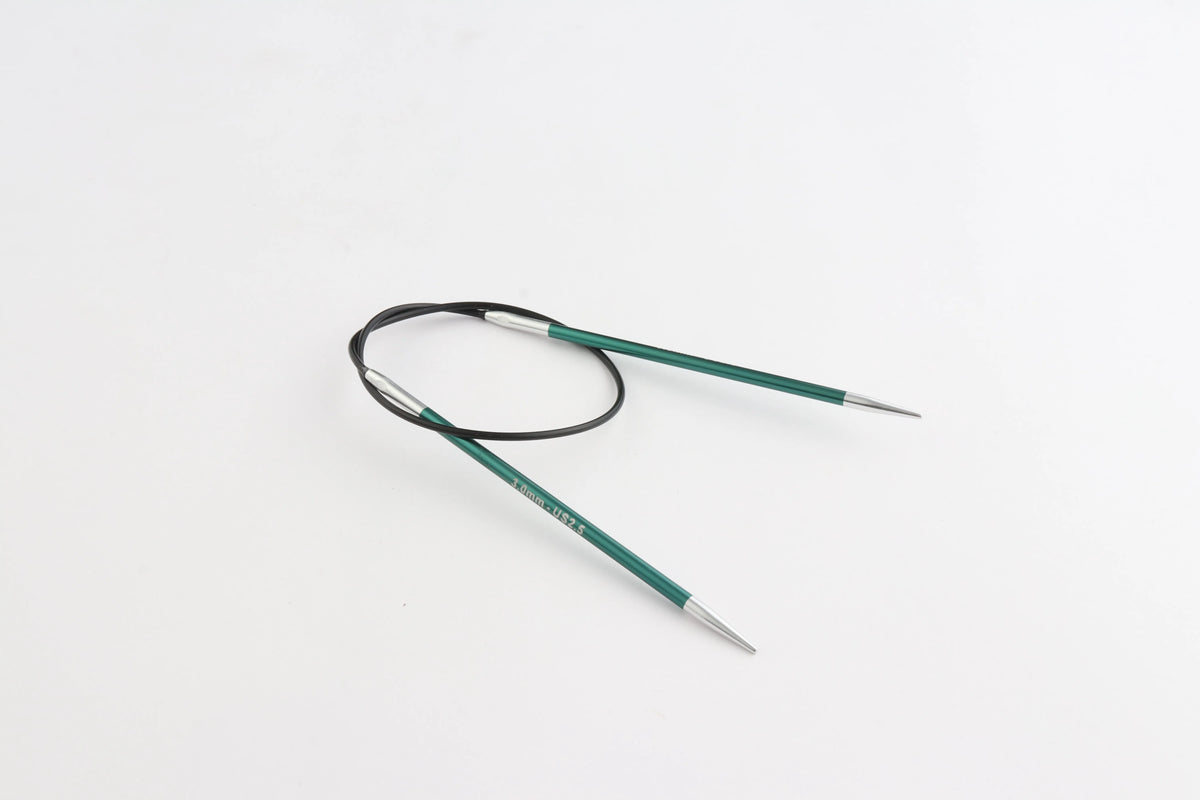 KnitPro Zing Fixed Circular Needles - 22.5cm (9")