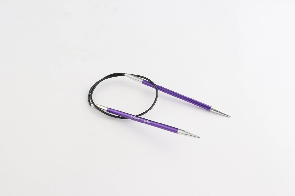 KnitPro Zing Fixed Circular Needles - 22.5cm (9")