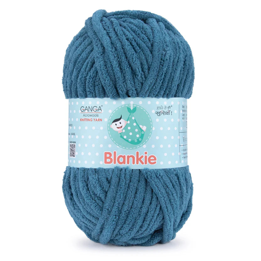 Blankie Solid BLK042 Blue Bayoux