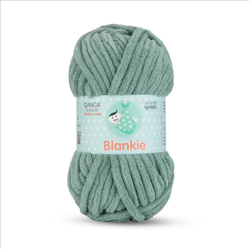 Blankie Solid BLK044 Smoke Green