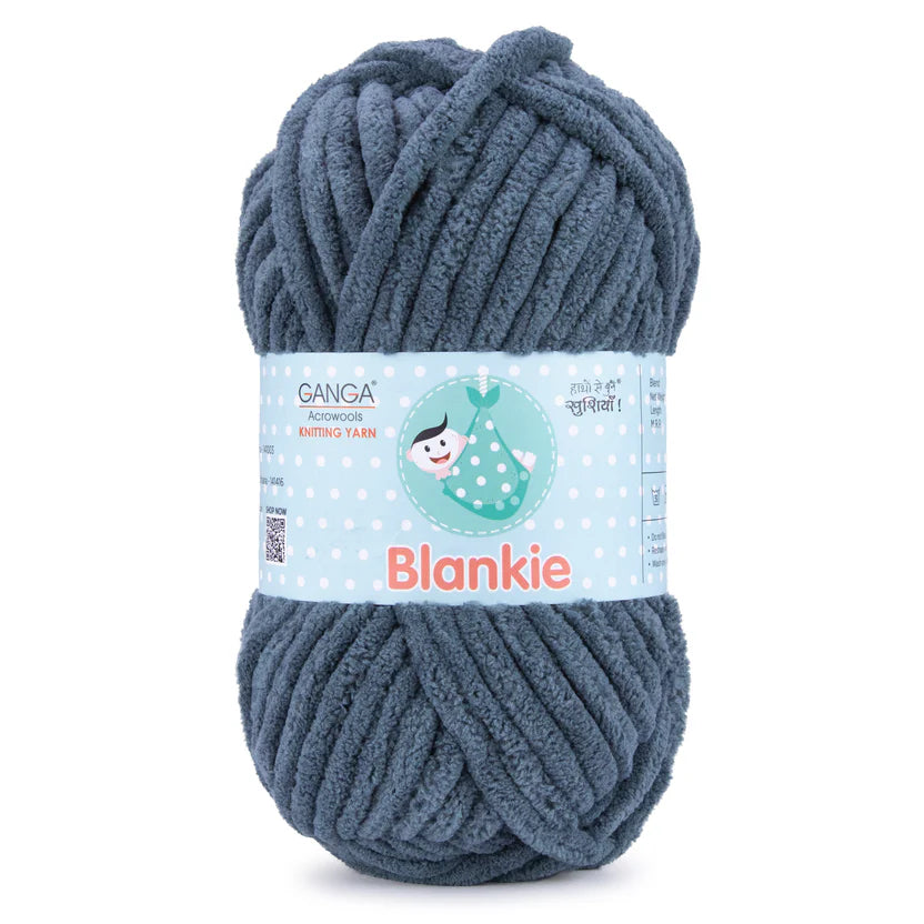 Blankie Solid BLK049 Gun Powder Blue