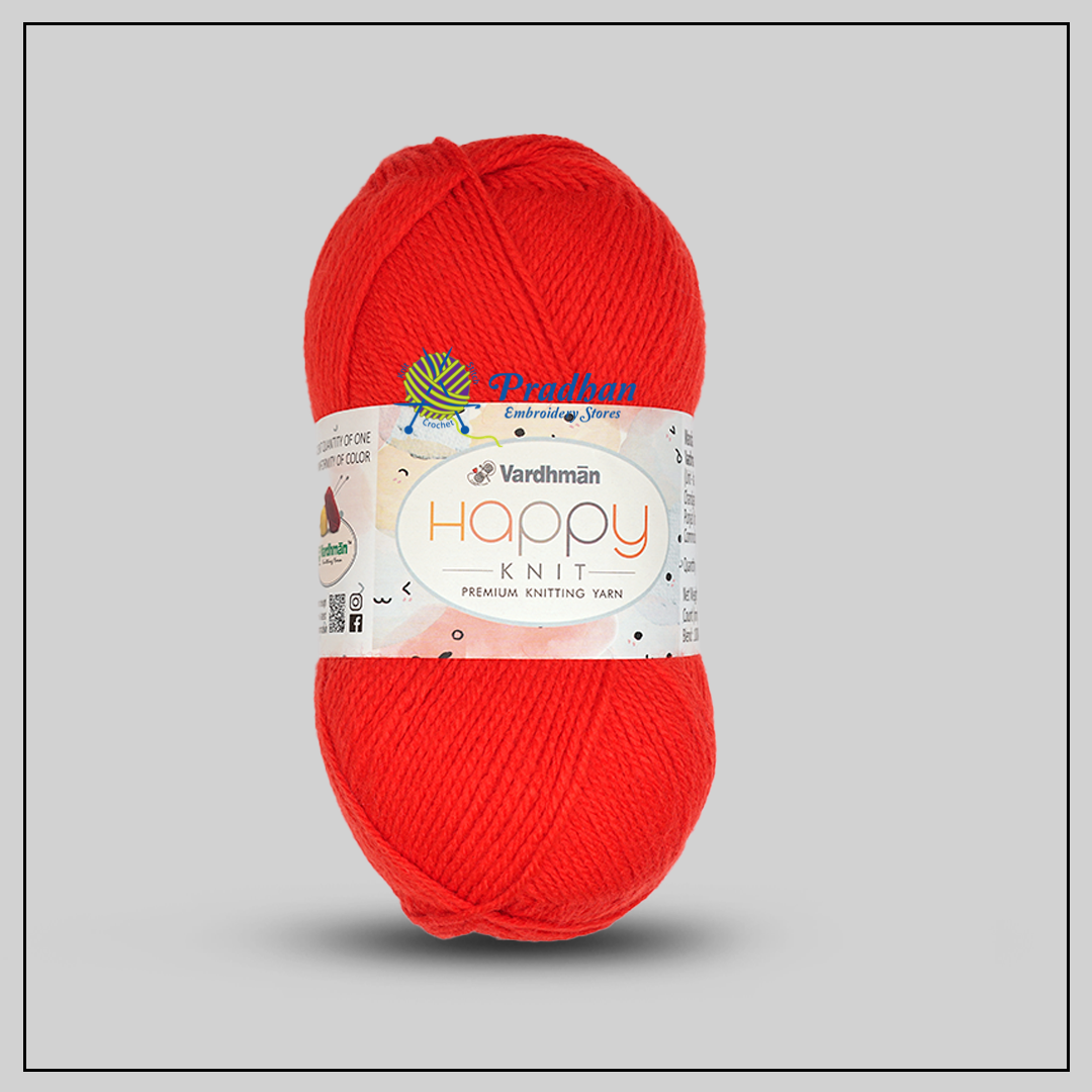 Vardhman Happy Knit HNH015 Bright Red