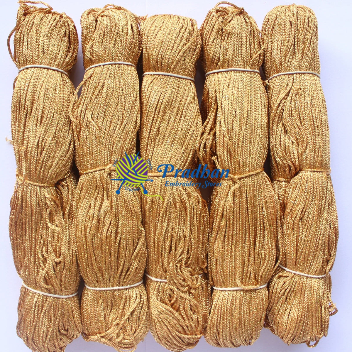 Purse Thread (Hanks) J12 Dark Gold Jari(1.0mm)