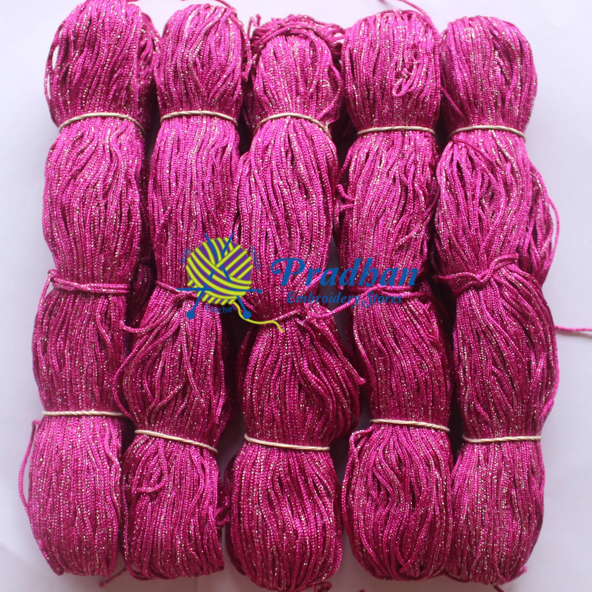 Purse Thread (Hanks) J13 Rani Silver Jari(1.0mm)