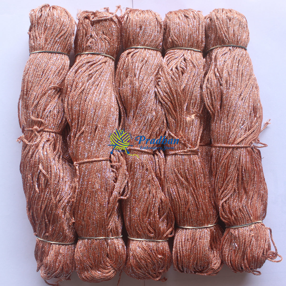 Purse Thread (Hanks) J19 Onion Silver Jari(1.0mm)