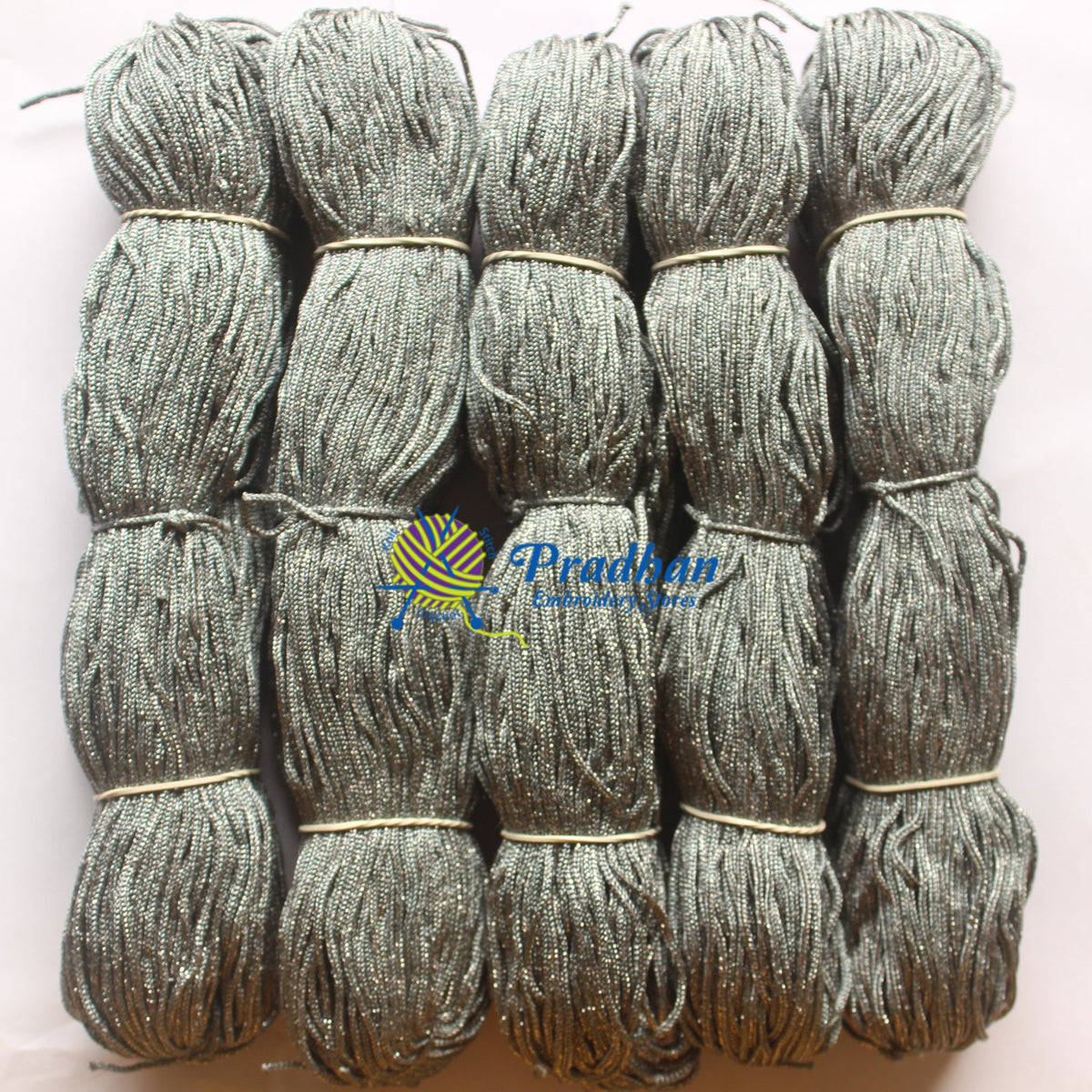 Purse Thread (Hanks) J7 Grey Silver Jari(1.0mm)