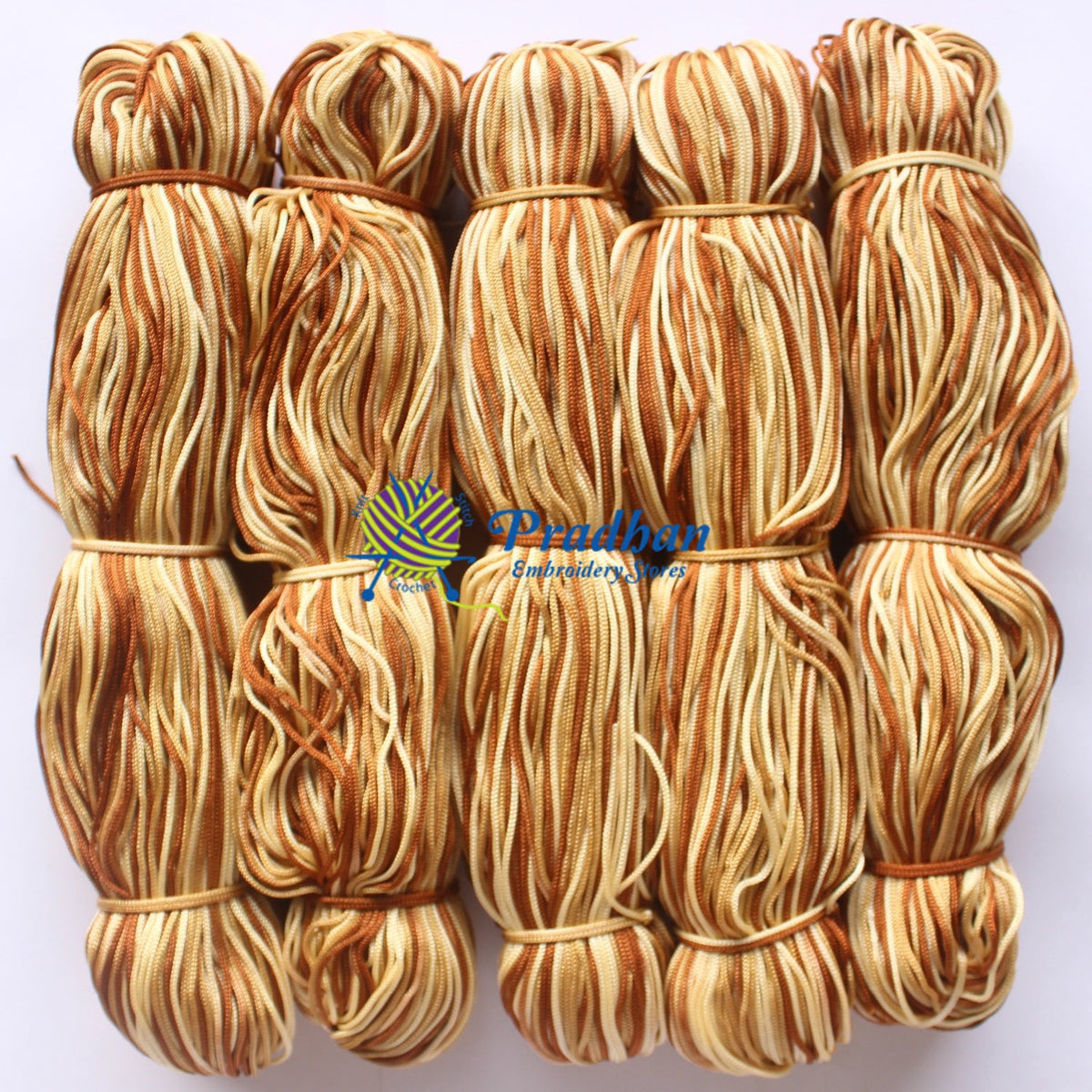 Purse Thread (Hanks) M20 Brown Multi(0.5mm)