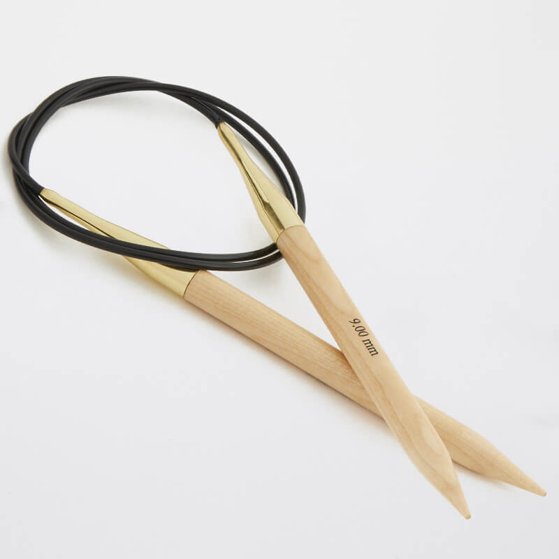 Basix Beechwood Fixed Circular Needles - 40cm(16")