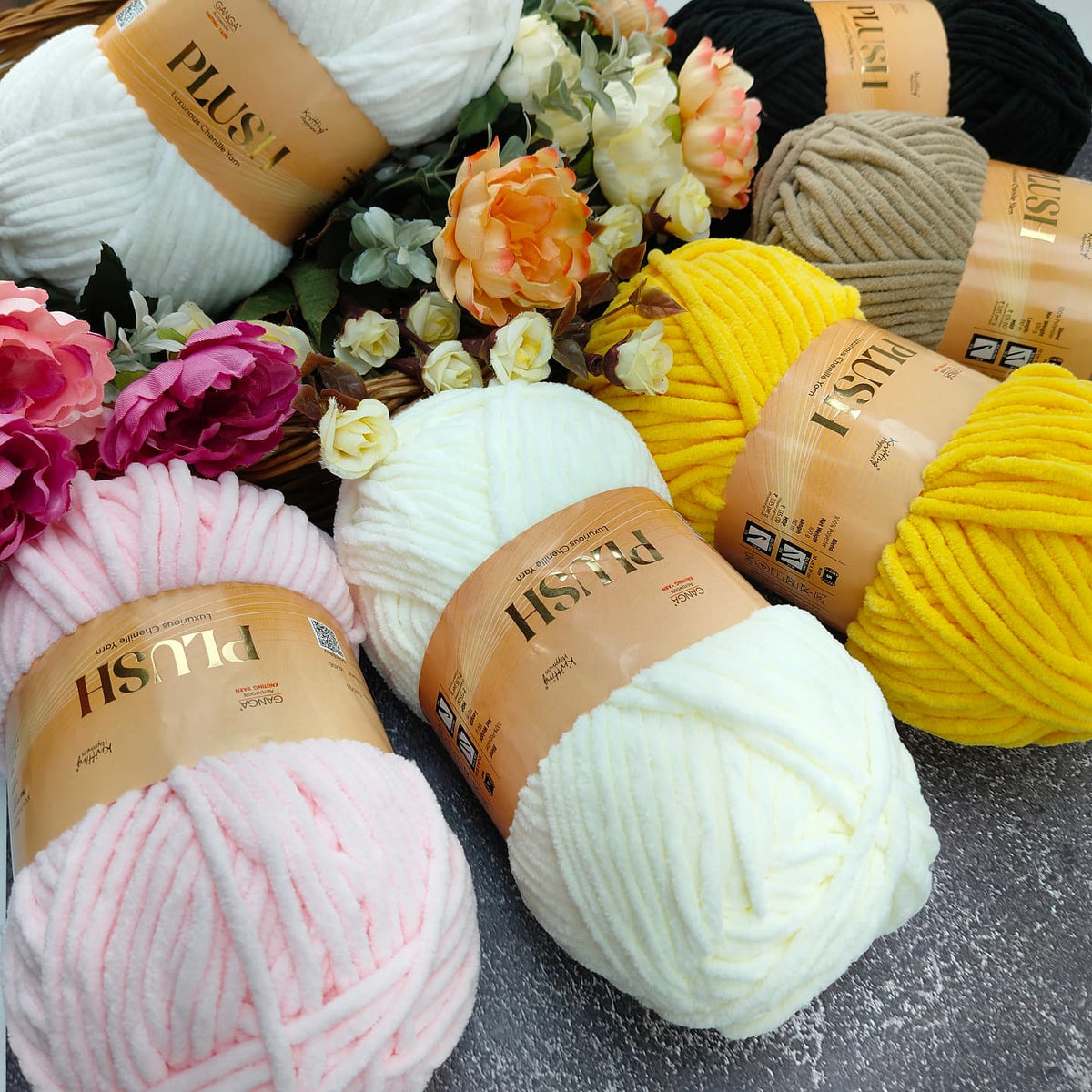 Ganga Plush Chenille Yarn