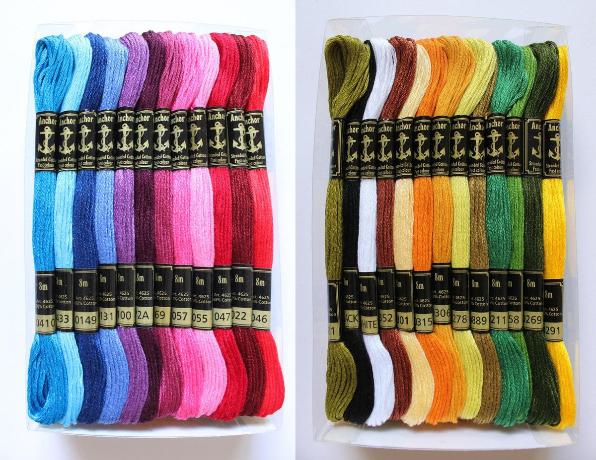 Anchor Embroidery Floss Set & Shade Card