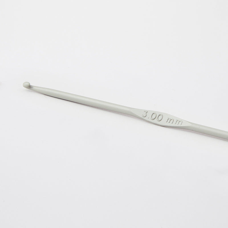 Grey Aluminium Hook - Single Ended Crochet Hook