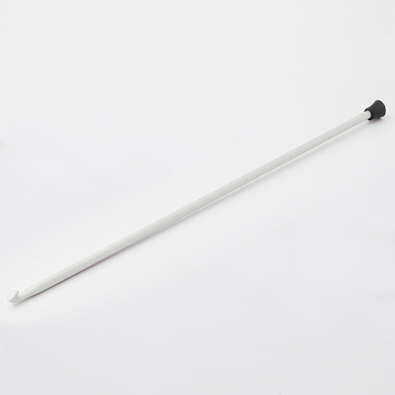 Grey Aluminium Tricot/Afghan Traditional - Single Ended with black head (Length 30cm)