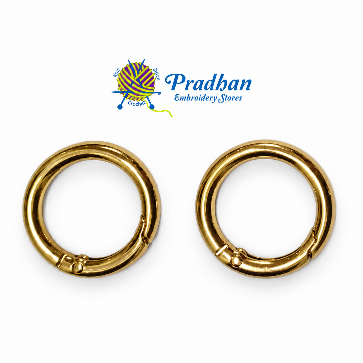 Golden Carabiner 1 Inch Ring (2pc)