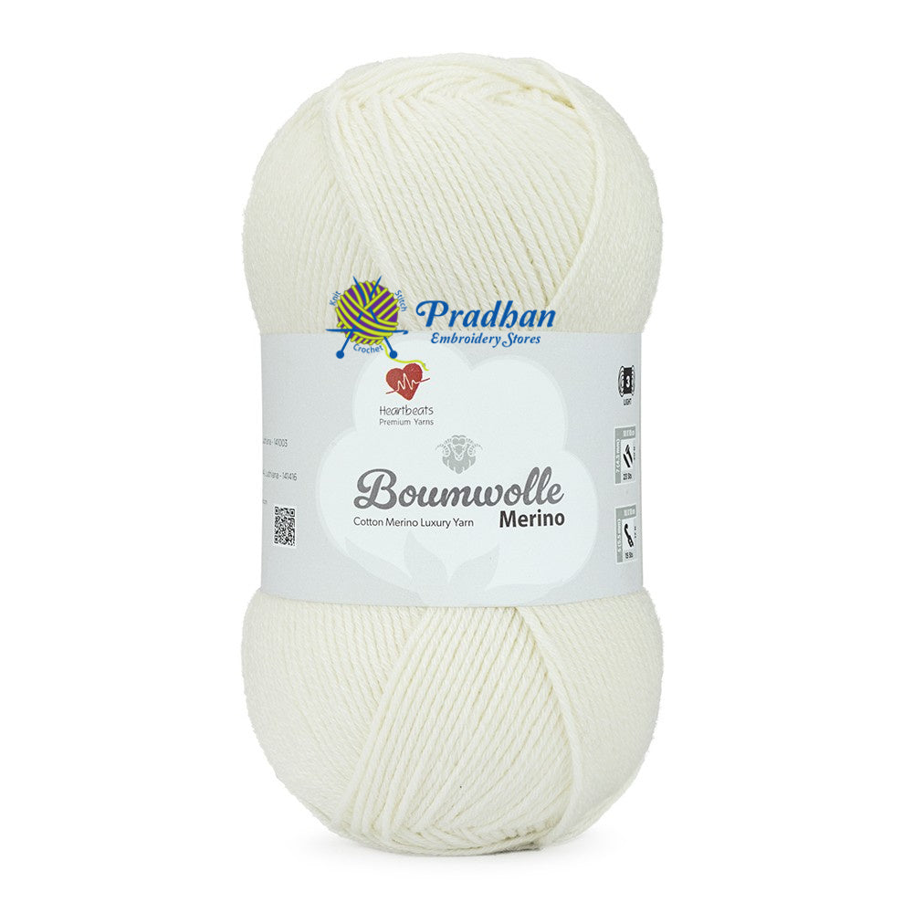 Boumwolle Merino BWM001 Natural White