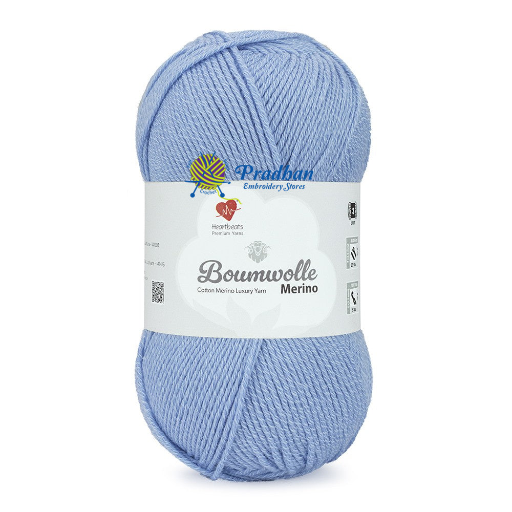 Boumwolle Merino BWM003 Polo Blue