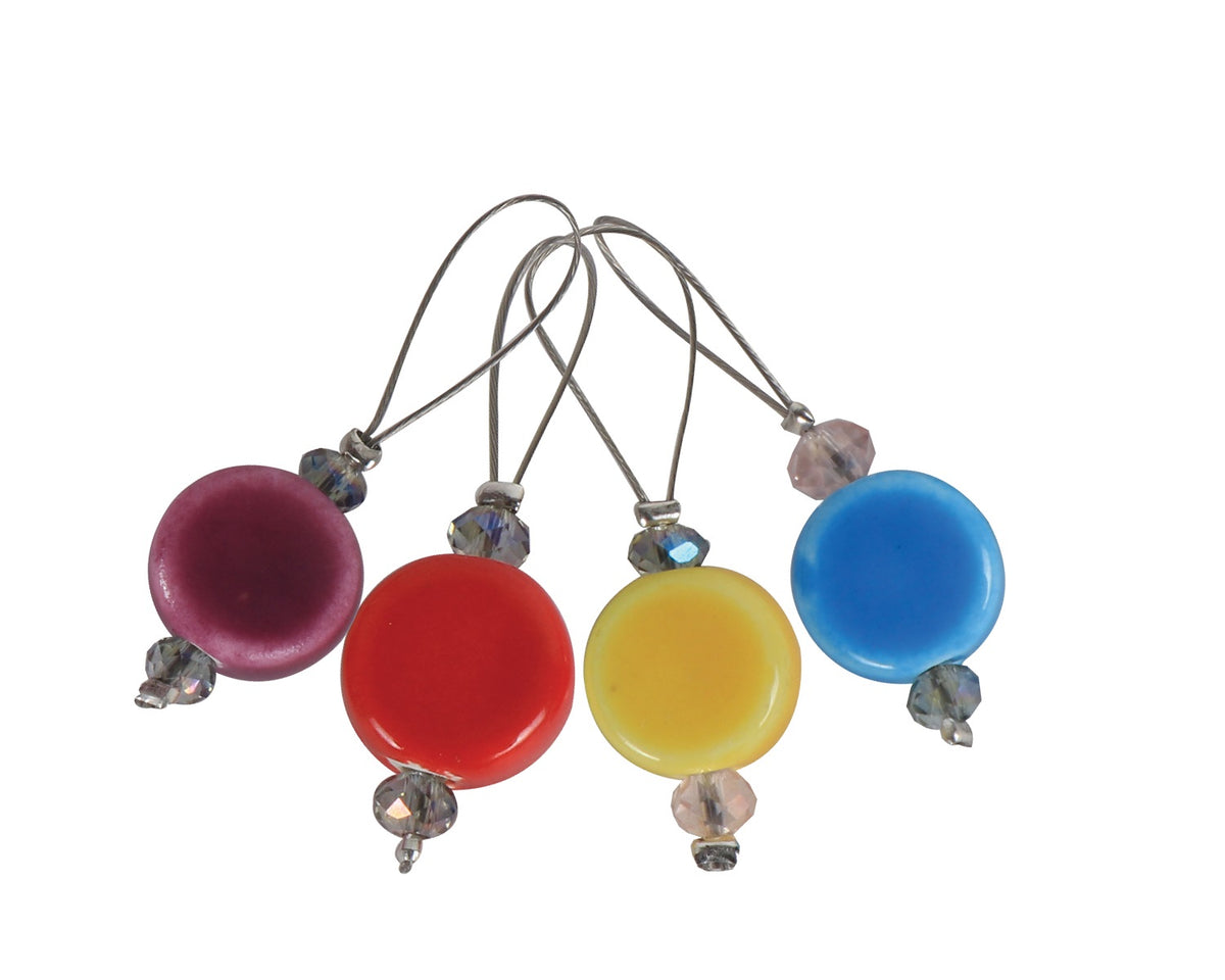 ZOONI Stitch Markers In Playful Beads - Gems
