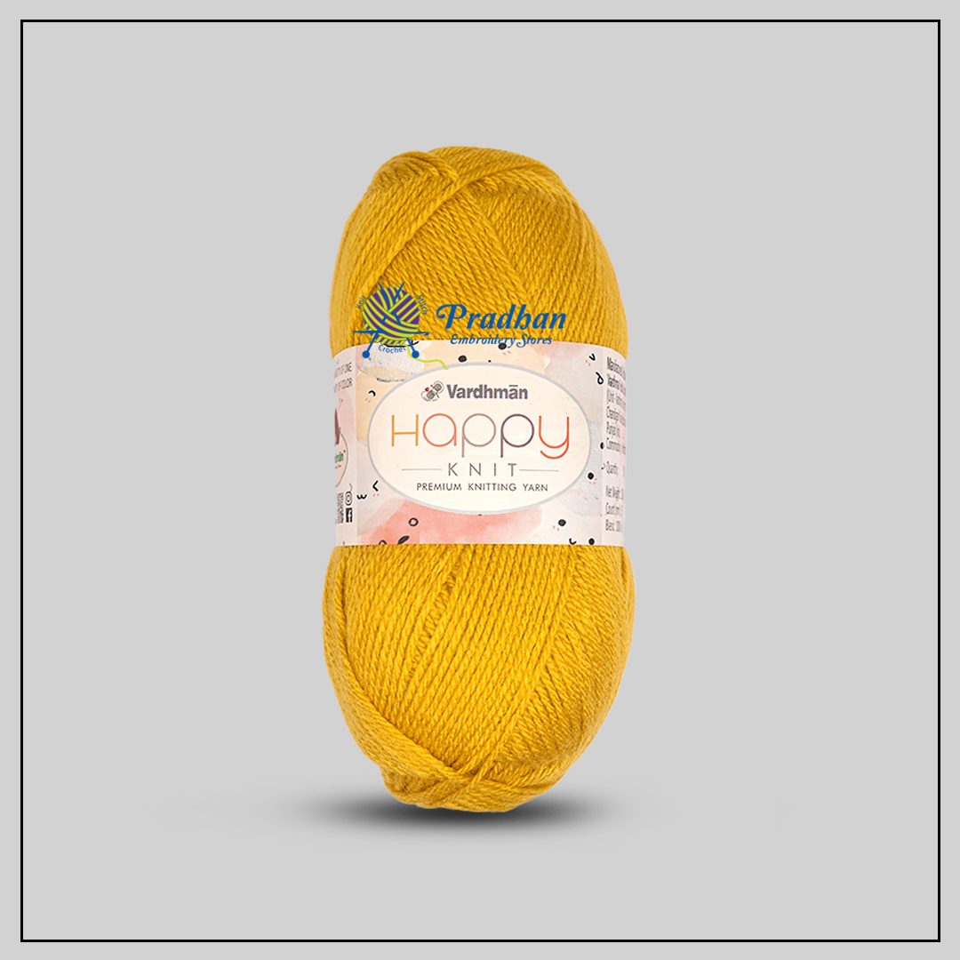 Vardhman Happy Knit HNM017 Tamed Mustard Yellow