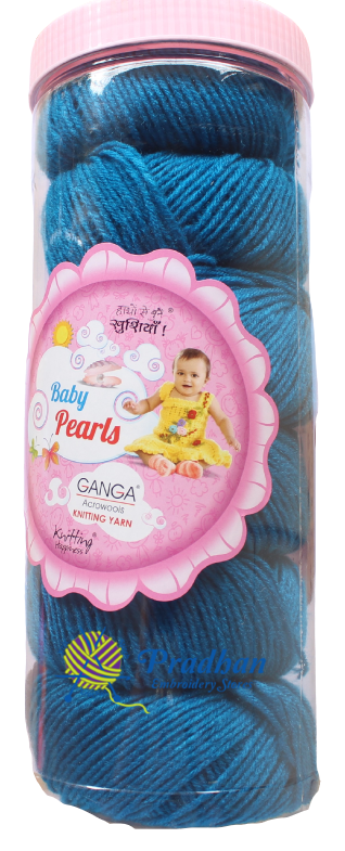 Baby Pearl BPR008 Dark Peacock Blue