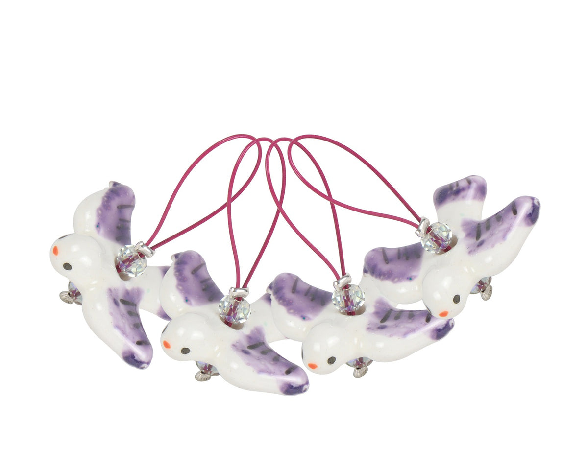 ZOONI Stitch Markers In Playful Beads - Peace