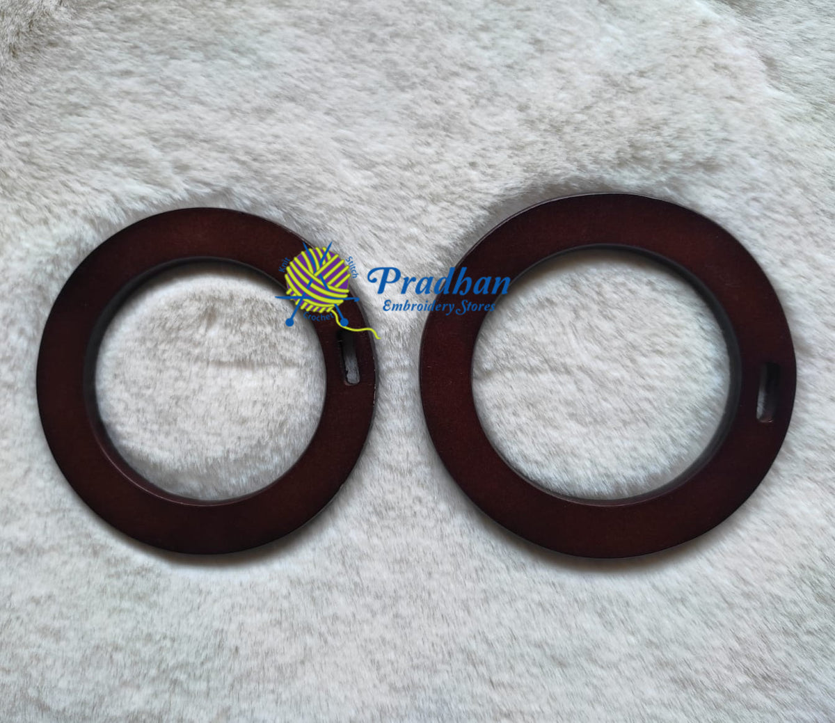 WDH026 NEW Dark Brown Round Single Slot