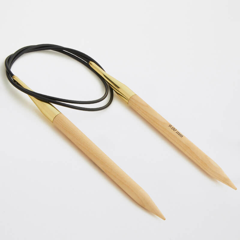 Basix Beechwood Fixed Circular Needles - 40cm(16")