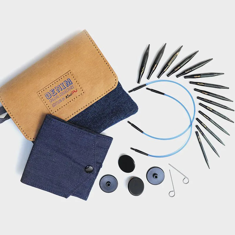 Indigo Wood Mini Interchangeable Needle Set- 5cm (2") [20645]